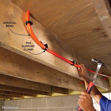 can you lay pex on a metal support brackets|pex pipe supports.